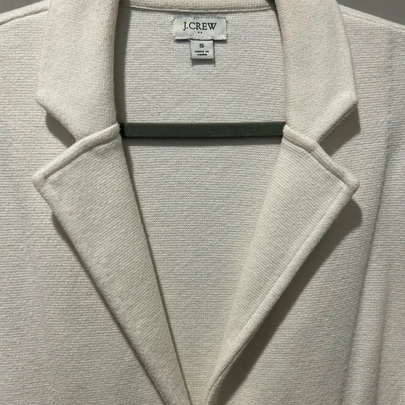 J. Crew Ivory Mercantile Sweater Blazer with Button Detail - Picture 5 of 6